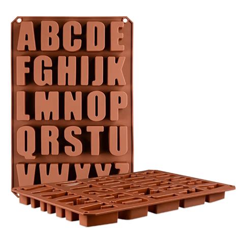 chocolate molds alphabet letters|More.